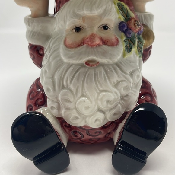 FITZ & FLOYD: Santa Claus Candle Holder Pillar Christmas Holiday Decor - Picture 9 of 11